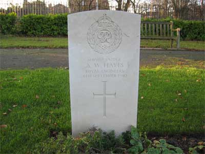 Adrian Hayes' Grave, Stoke New Cemetery