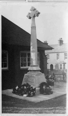 Memorial in original position